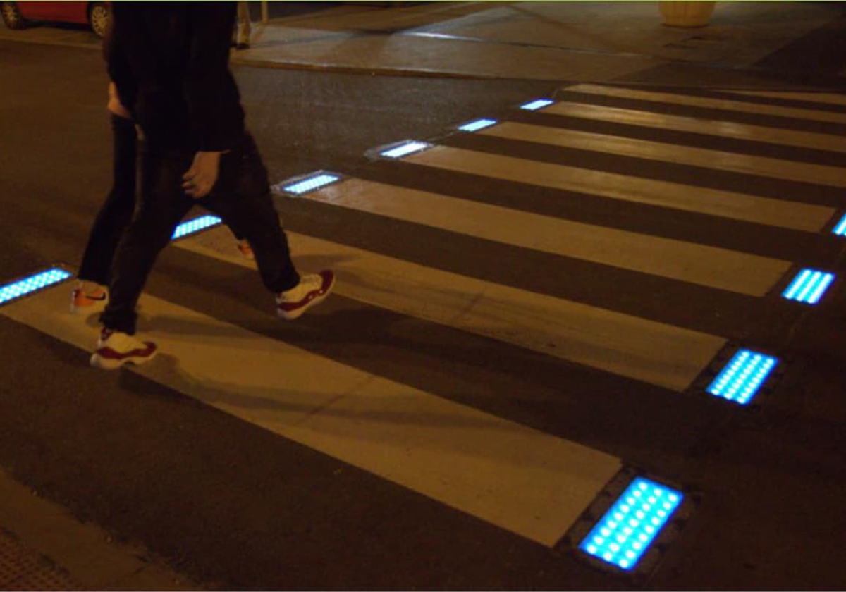 Paso de peatones LED en Sevilla