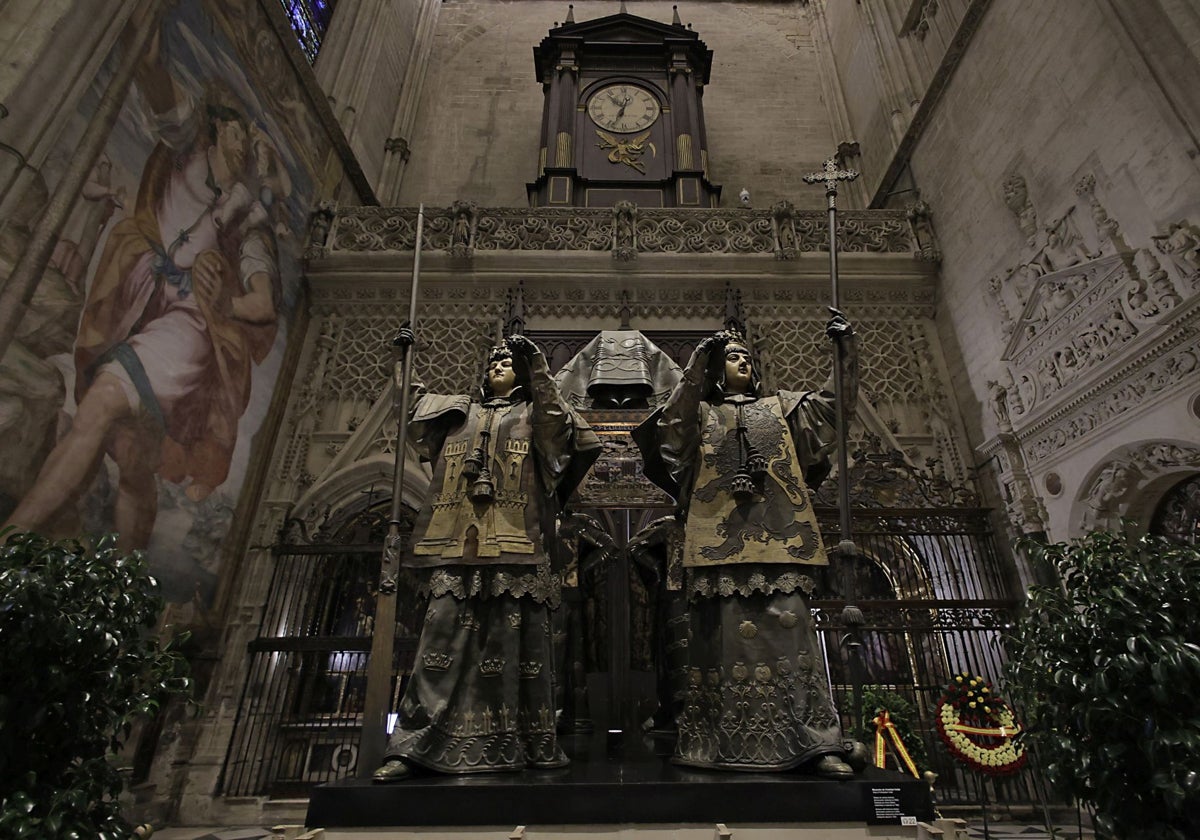 Sepulcro de Colón en la Catedral de Sevilla