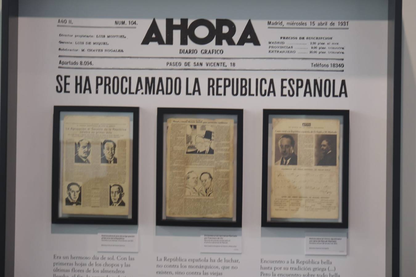 inauguración de la exposición 'Los Machado. Retrato de familia', en la Fábrica de Artillería de Sevilla