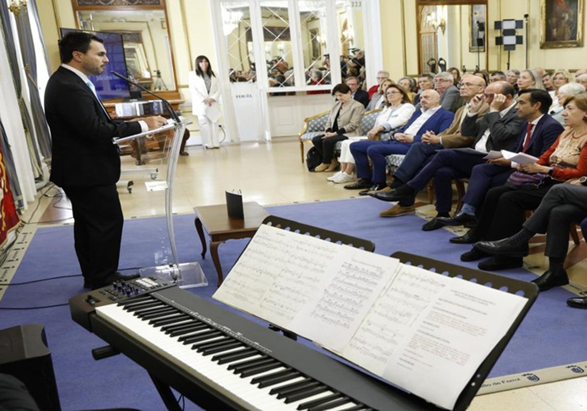 Pablo Morillo, durante el homenaje dedicado a la sevillana Julia Uceda en Ferrol