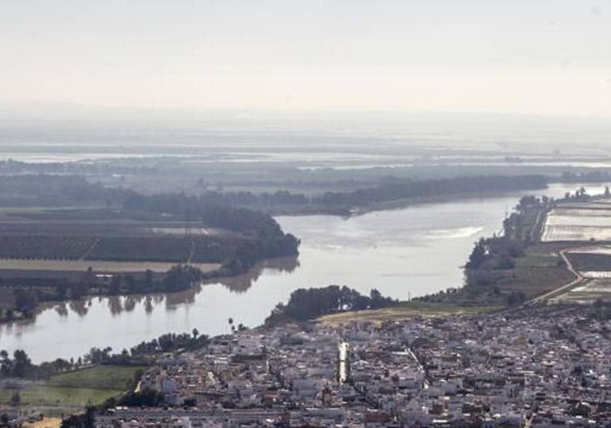 El Guadalquivir a la altura del municipio sevillano de la Puebla del Río