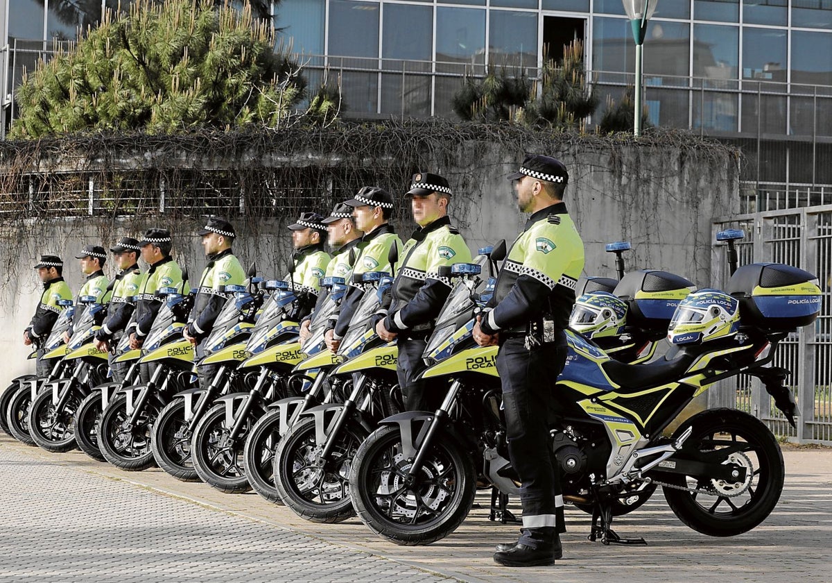 Agentes de la Policía Local de Sevilla, en una imagen de archivo