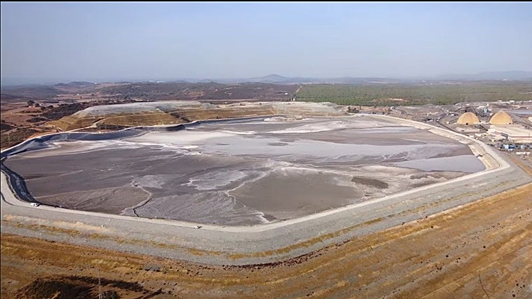 Balsa de residuos actual de Matsa, cuya vida útil expirará en tres años