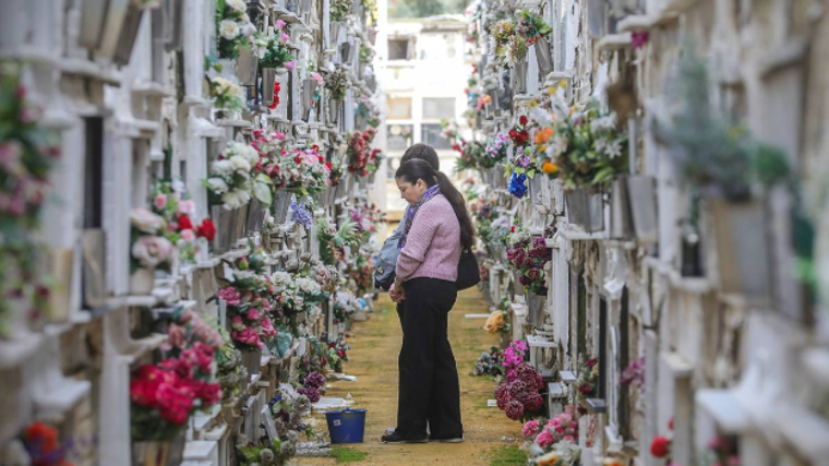 Las flores han llenado de color el cementerio de San Fernando ante la llegada del Día de los Difuntos