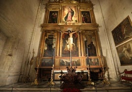 San Roque organiza turnos para estar junto al Cristo de San Agustín en la Catedral de Sevilla