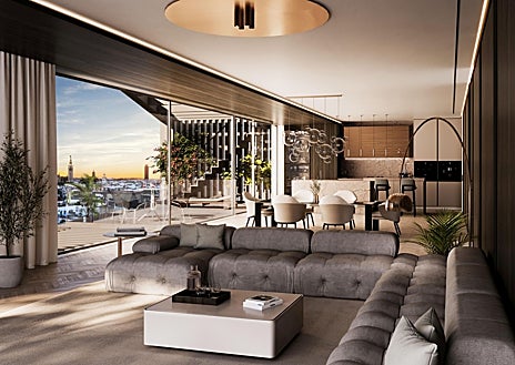 Imagen secundaria 1 - Recreaciones del nuevo 'Residencial Artillería' en el barrio de Nervión