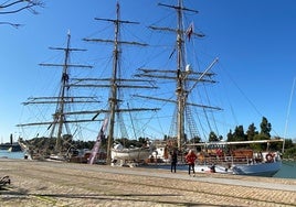 El 'buque Juan Sebastián de Elcano' de Noruega llega a Sevilla: 97 años dando la vuelta al mundo