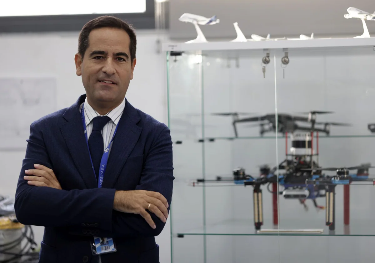 Antonio Ramírez es el portavoz de Aero Sevilla, la asociación que reúne a la industria auxiliar de la provincia