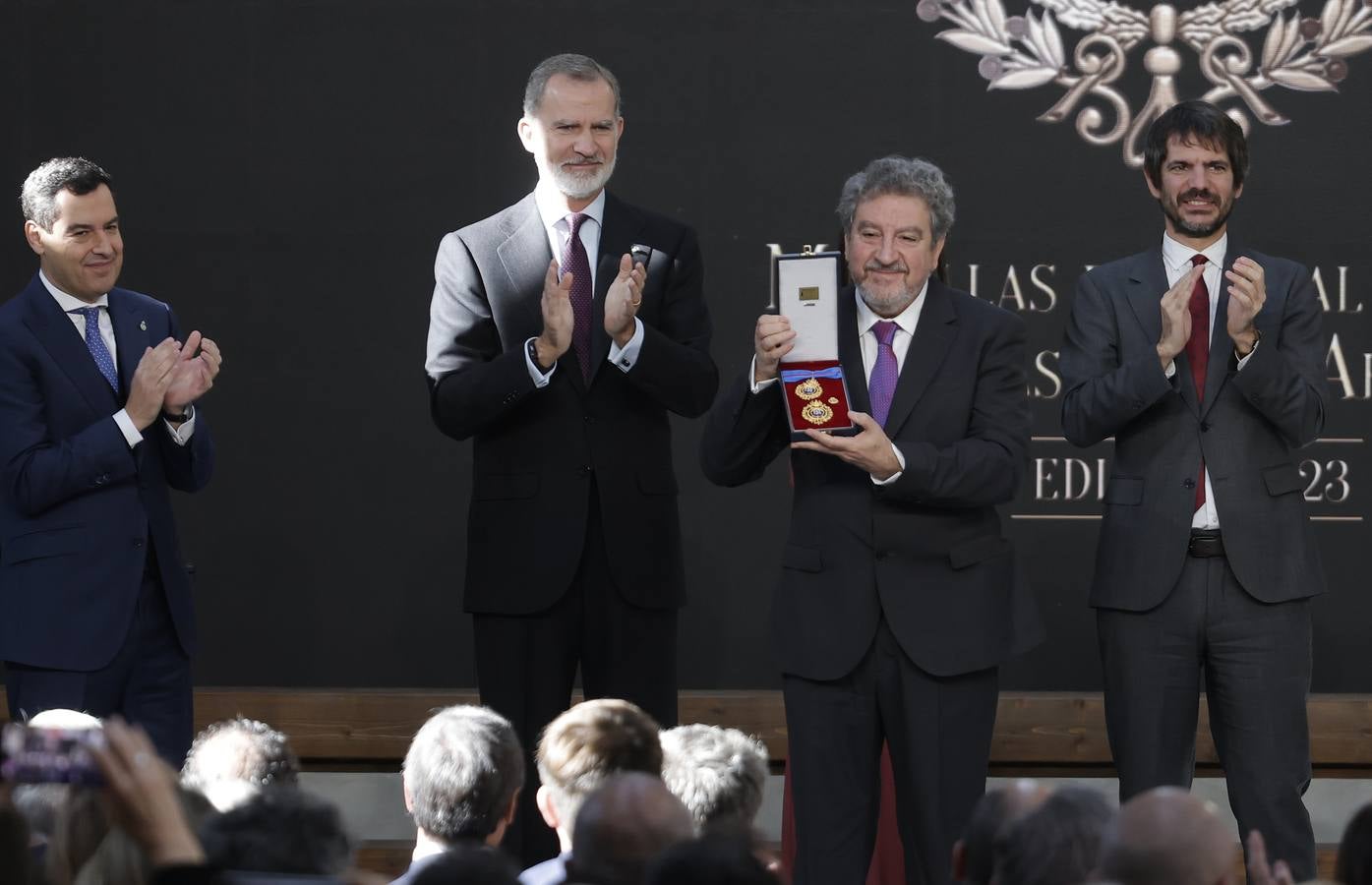 Acto de entrega de las Medallas de Bellas Artes celebrado en Sevilla