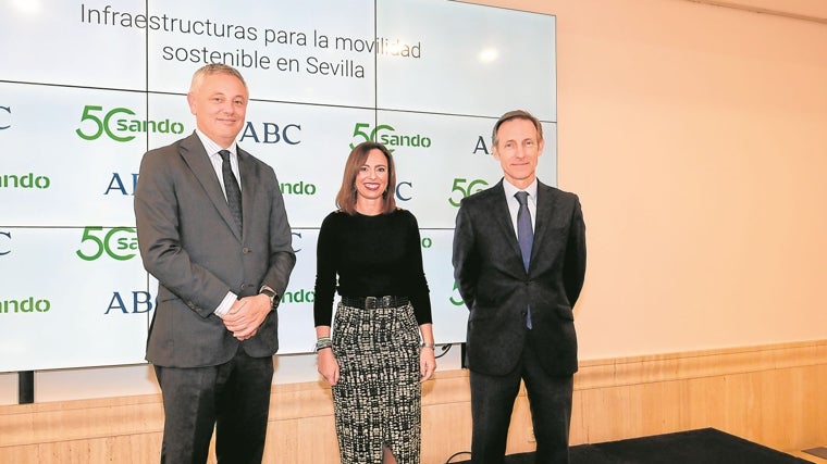 Alberto García Reyes, Rocío Díaz y Luis Sánchez Manzano