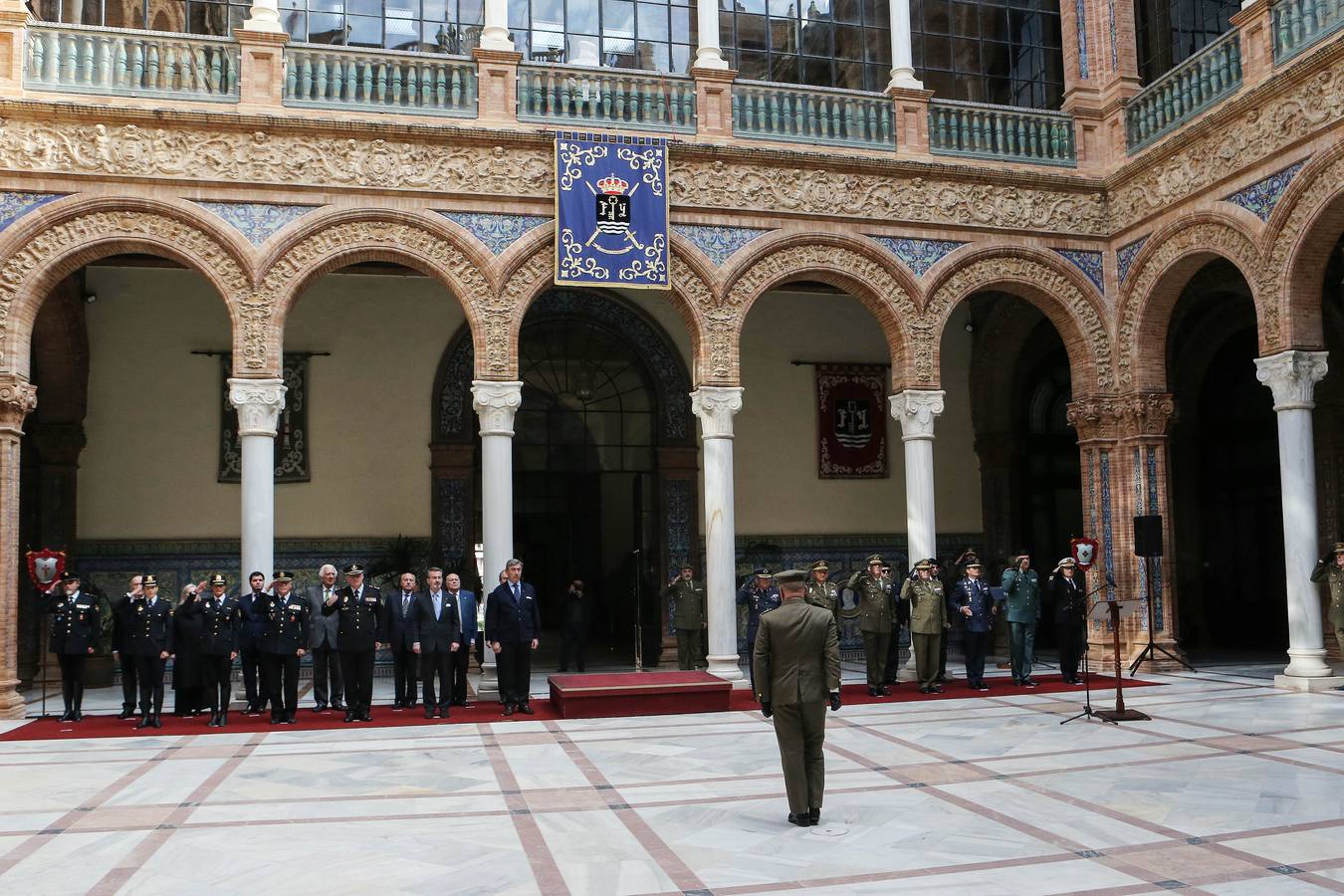 Un momento del acto celebrado este viernes en Capitanía en la capital sevillana 