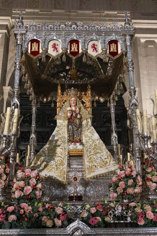 Las Vírgenes de Setefilla, Valme y Consolación lucen en sus pasos antes de la Magna del domingo