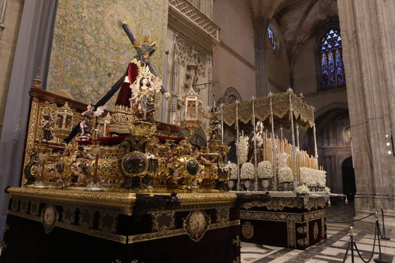 Las cuatro principales devociones de penitencia de Sevilla juntas en la Catedral