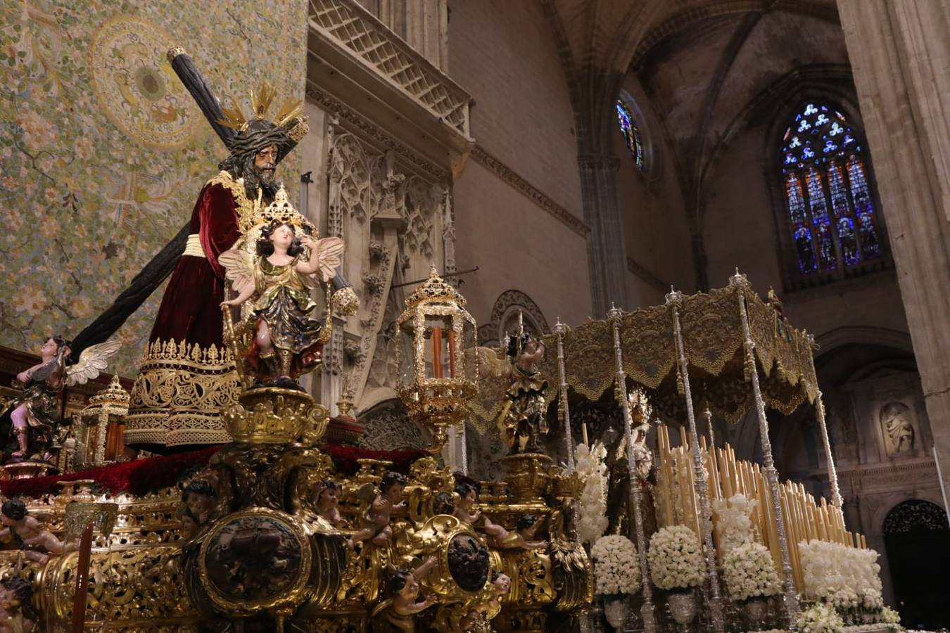 Las cuatro principales devociones de penitencia de Sevilla juntas en la Catedral