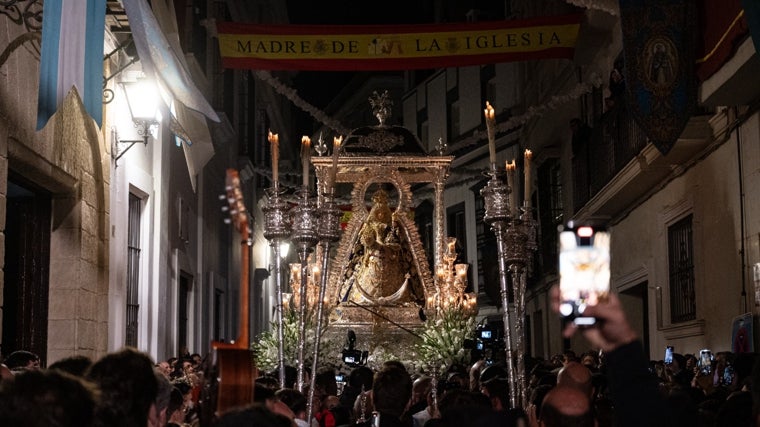 Consolación de Utrera, en un momento de la procesión Magna