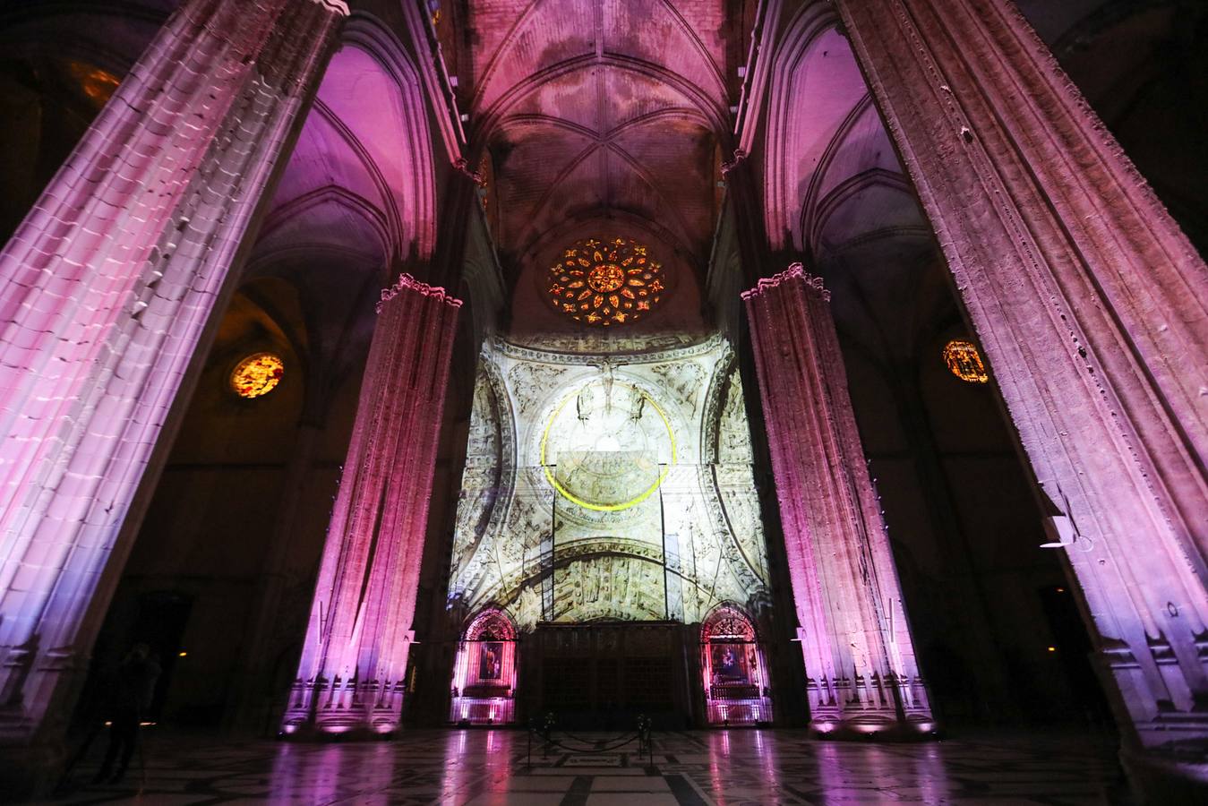 Uno de los momentos del mapping en la Catedral de Sevilla