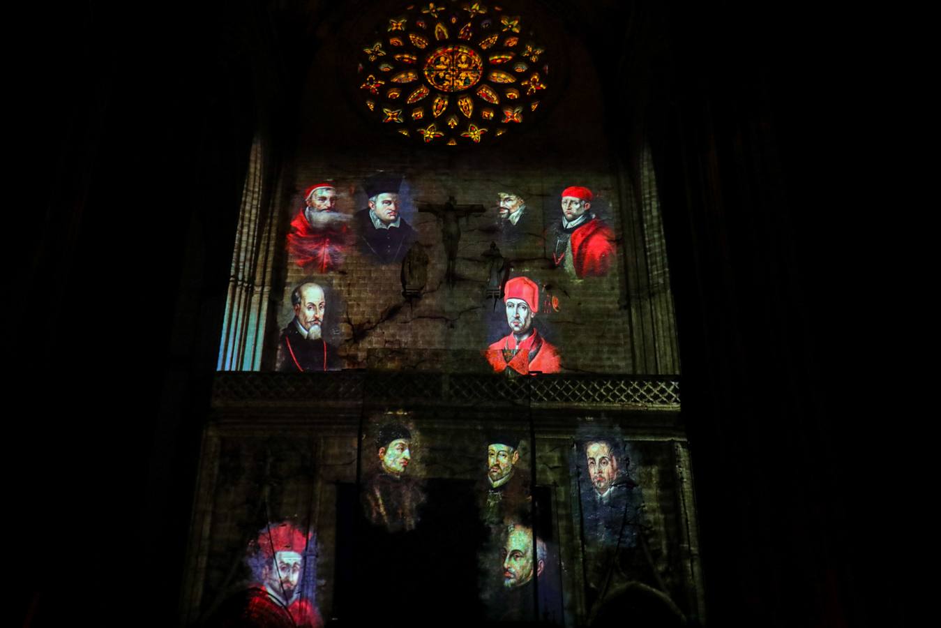 Uno de los momentos del mapping en la Catedral de Sevilla