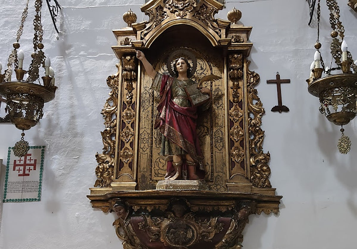 Imagen de San Pancracio que se venera en el convento de Santa María de Jesús de Sevilla