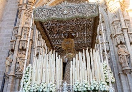 Las imágenes del regreso de la Virgen del Socorro desde la Catedral a su templo