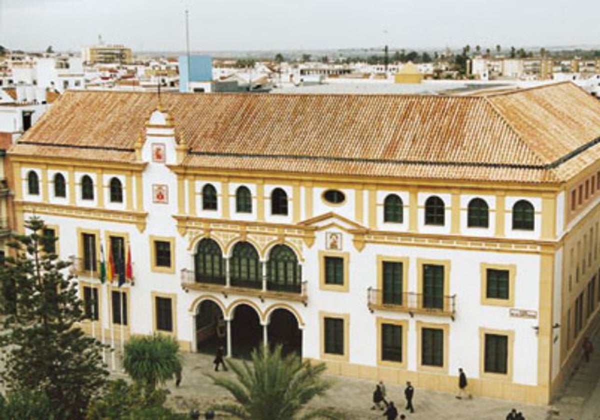 Vista aérea del Ayuntamiento de Dos Hermanas