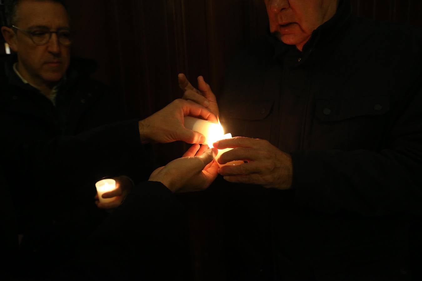 Misa Rorate Caeli en la parroquia de la Magdalena