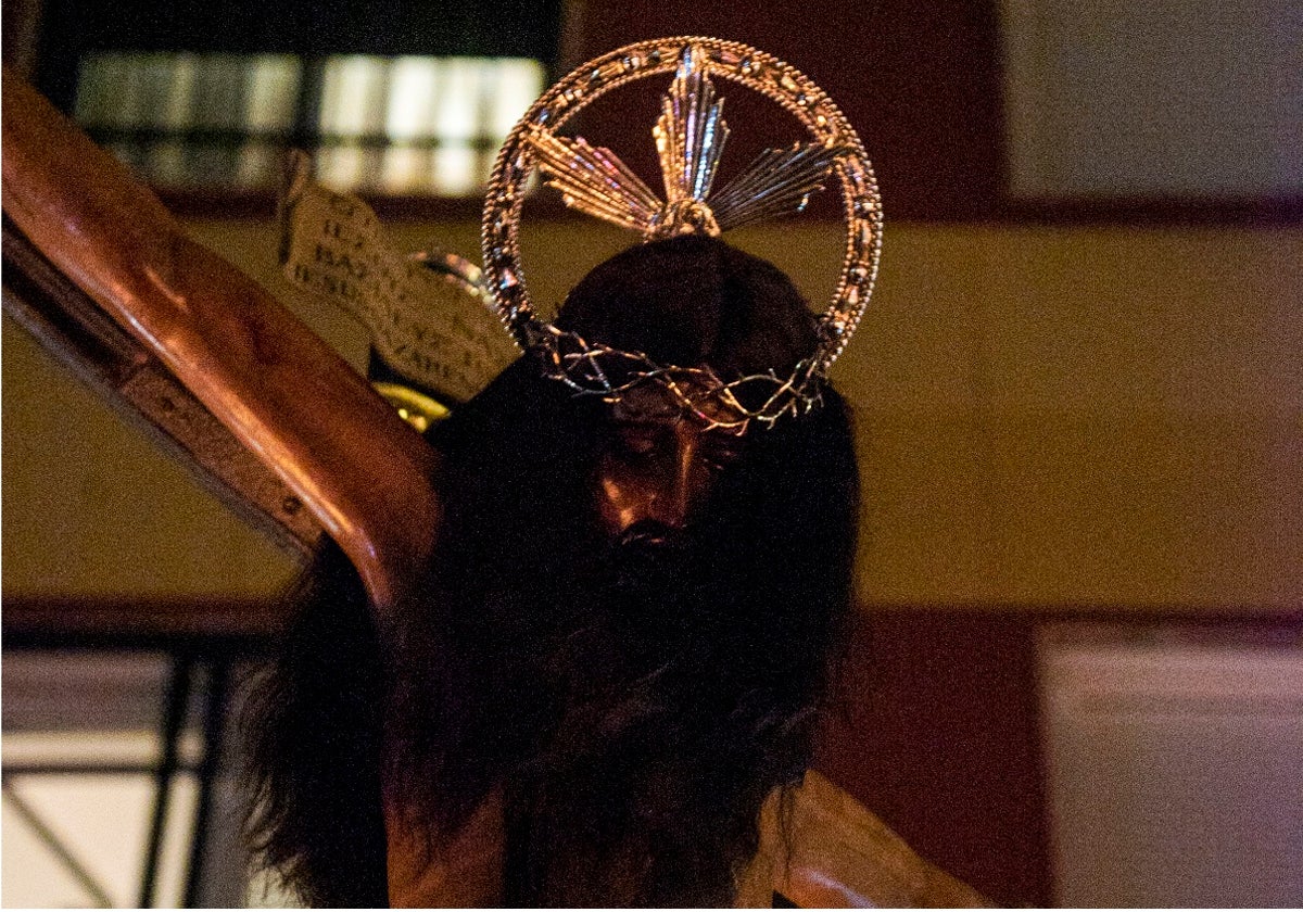 El Cristo de San Agustín en la procesión extraordinaria