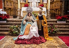 El Belén con imágenes titulares de las Glorias