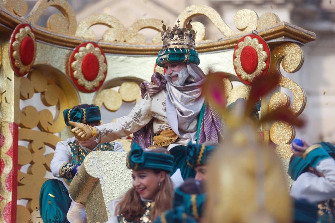 Primeros momentos de la Cabalgata de Reyes Magos de Sevilla