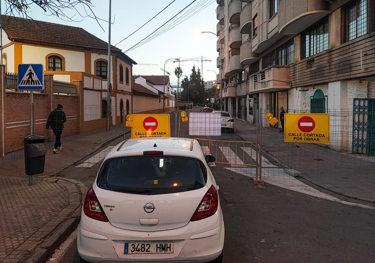 Imagen de la calle Juan Sebastián Elcano, al inicio de las obras