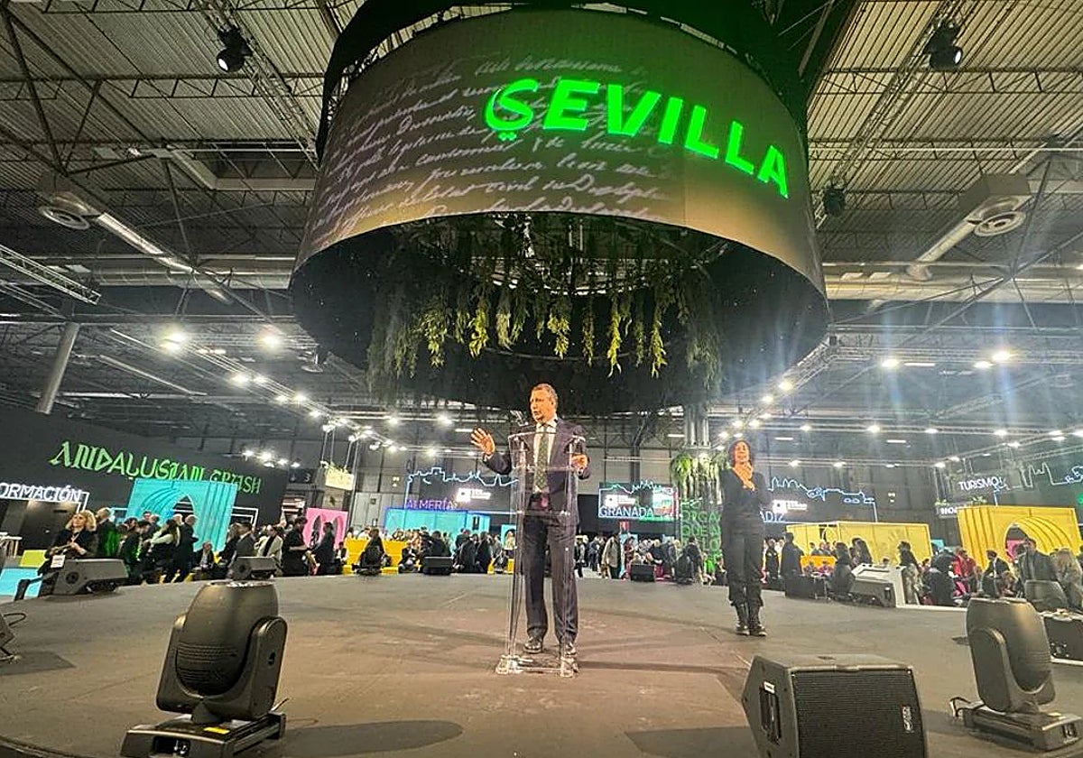 El presidente de la Diputación en la pasada edición de Fitur