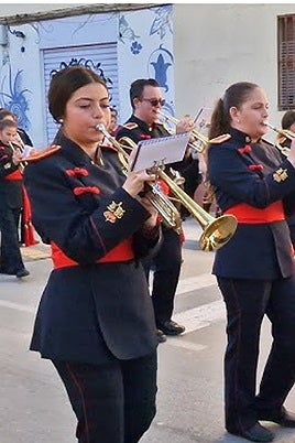 Músicos de la banda Santa María de la Esperanza