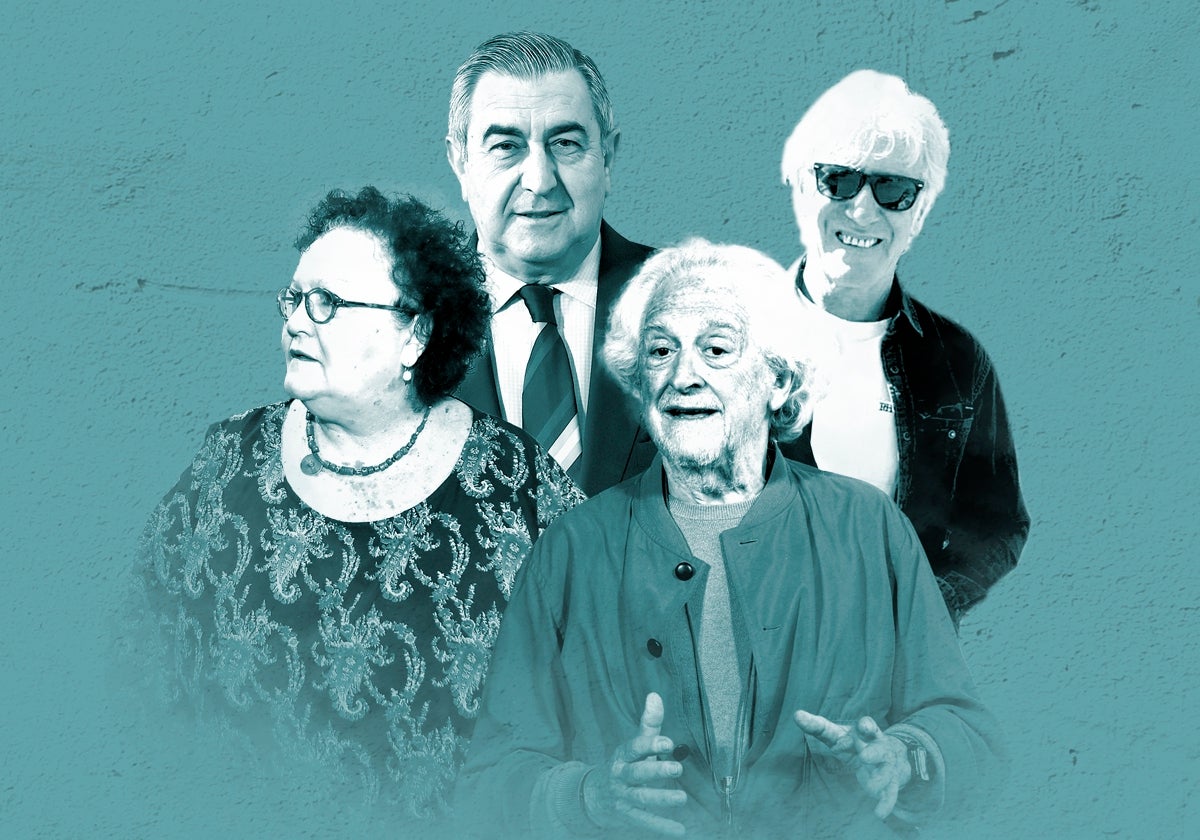 Amalia Gómez, Alfonso Garrido, Alejandro Rojas-Marcos y Luis Pizarro