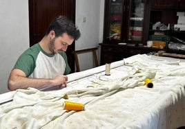 Un joven taller de bordados sevillano realizará un paso de palio para la Semana Santa de Ávila