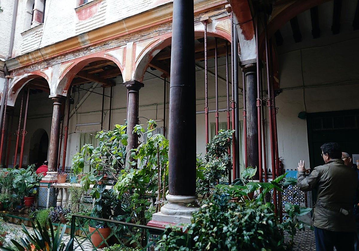 El patio del Pumarejo justo antes del comienzo de las obras