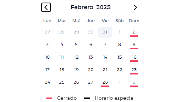 Horario de febrero de El Corte Inglés de Sevilla
