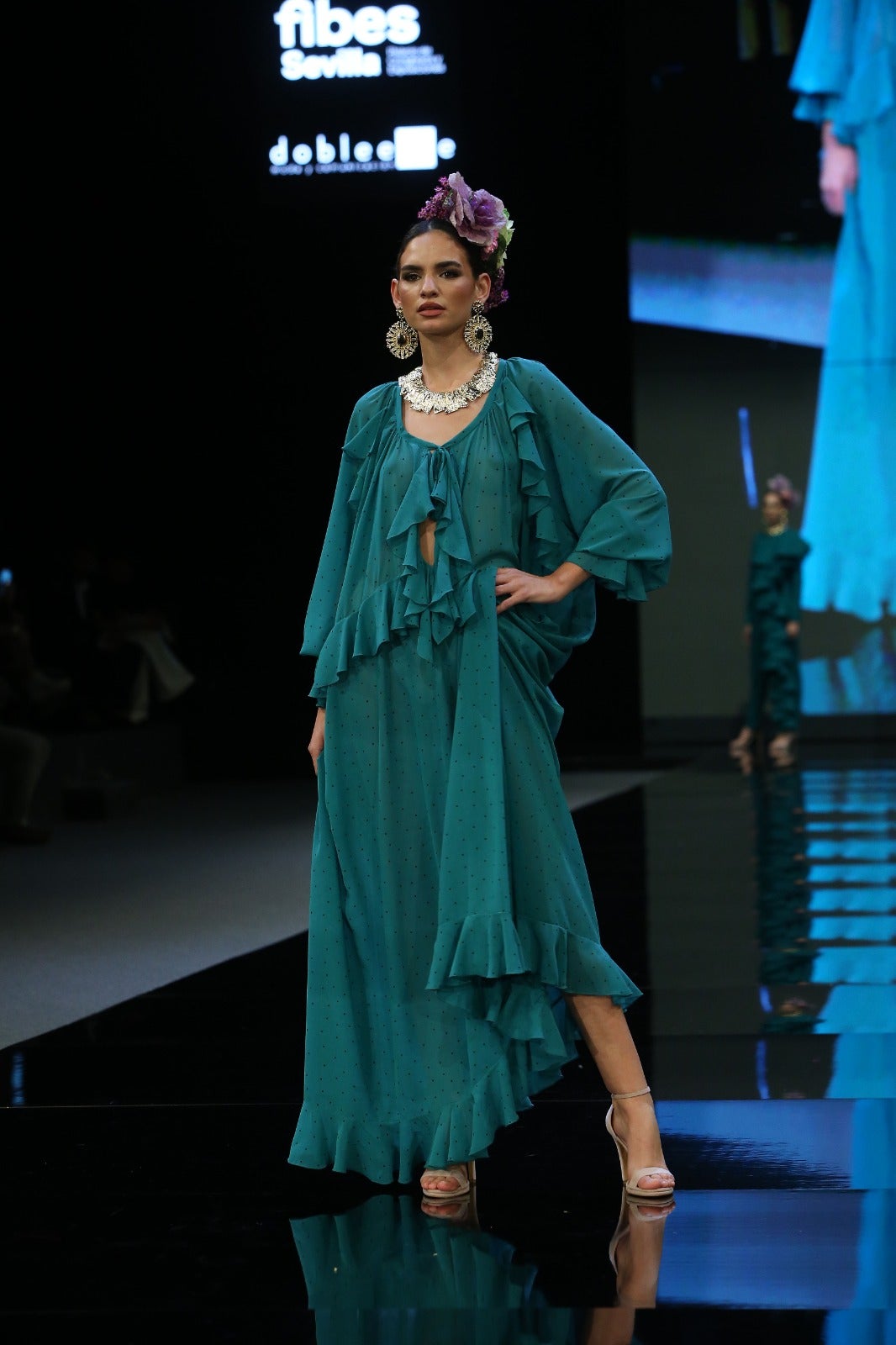 Detalle del desfile de Raquel Bollo