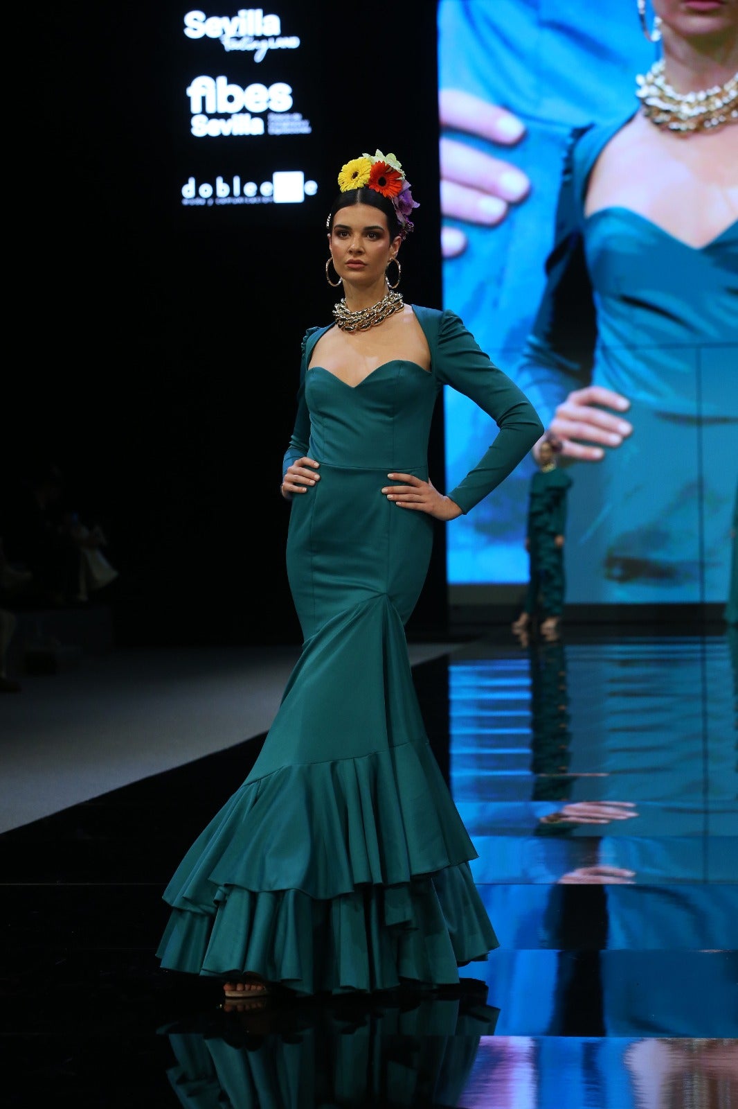 Detalle del desfile de Raquel Bollo