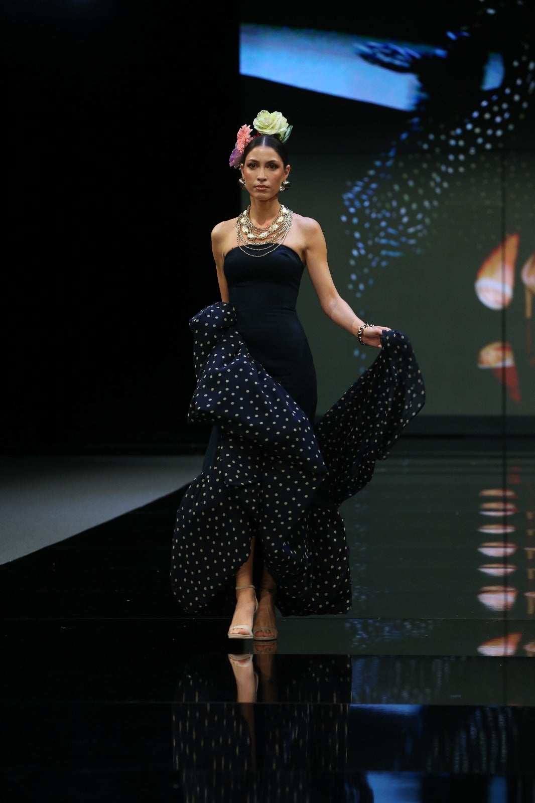 Detalle del desfile de Raquel Bollo