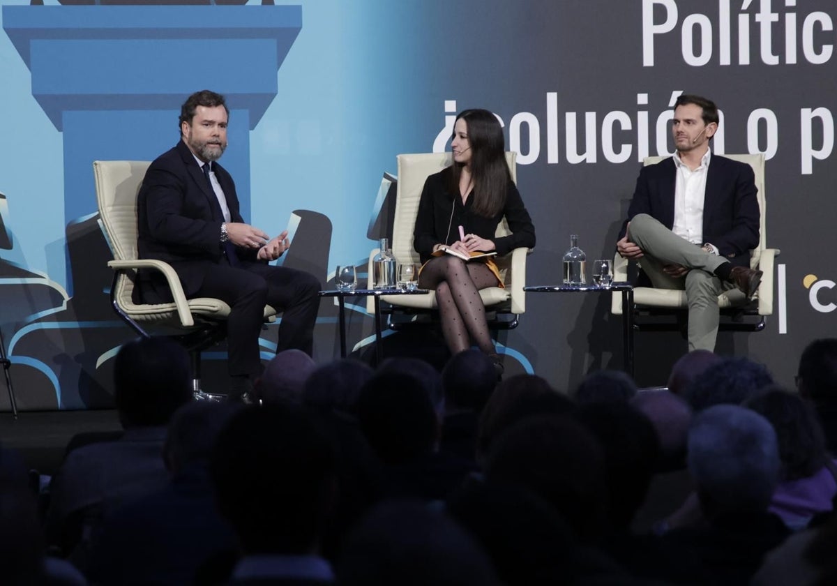 Albert Rivera e Iván Espinosa de los Monteros en la Fundación Cajasol en Sevilla