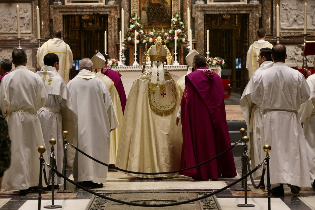 Imágenes de la misa en la Catedral por la salud del Papa Francisco