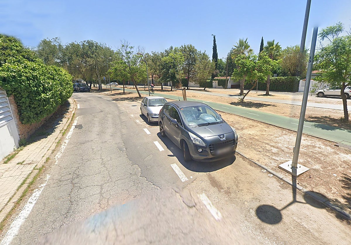 Tramo de la Avenida de los Conquistadores de Sevilla