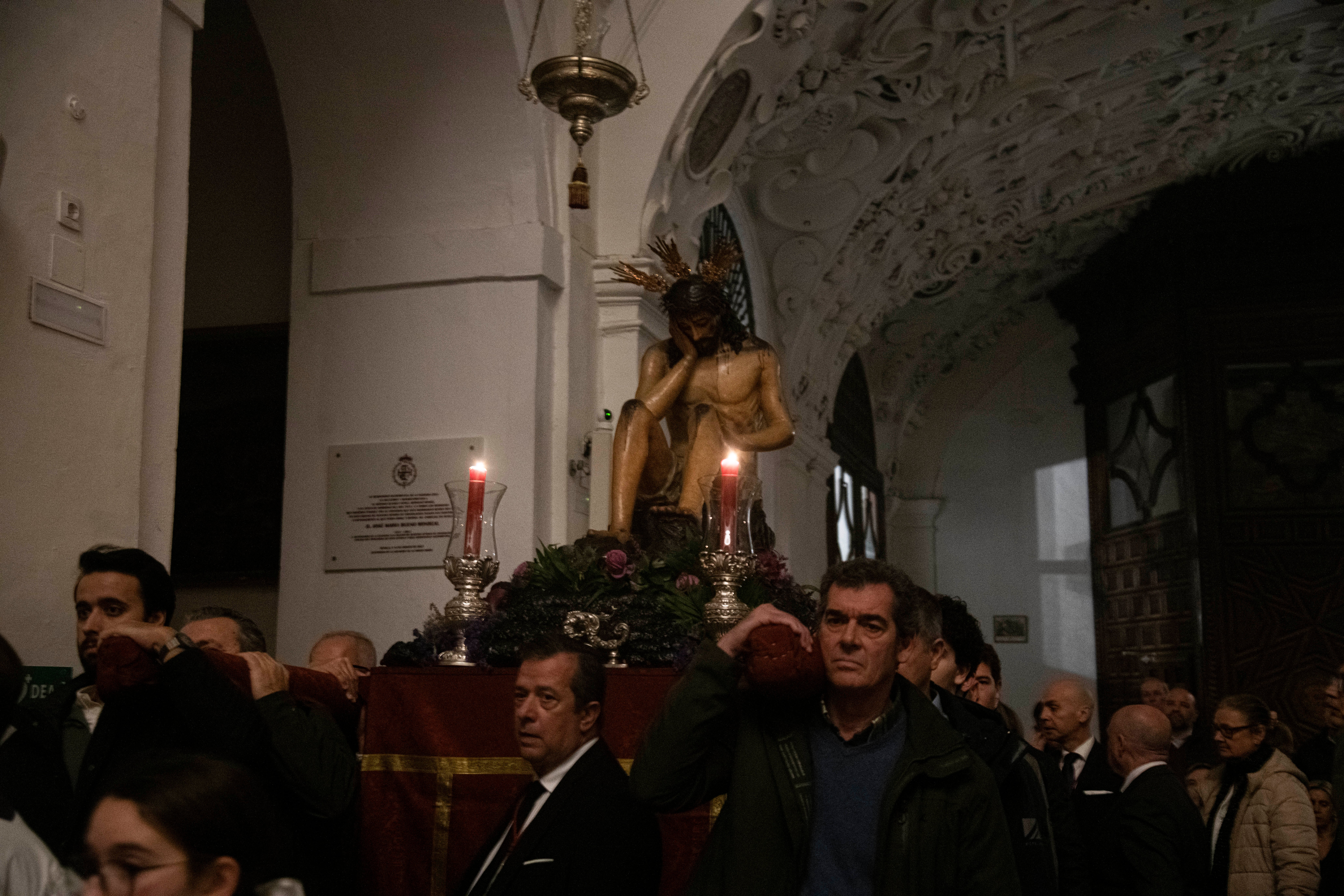 Las imágenes delvía crucis del Señor de la Humildad y Paciencia