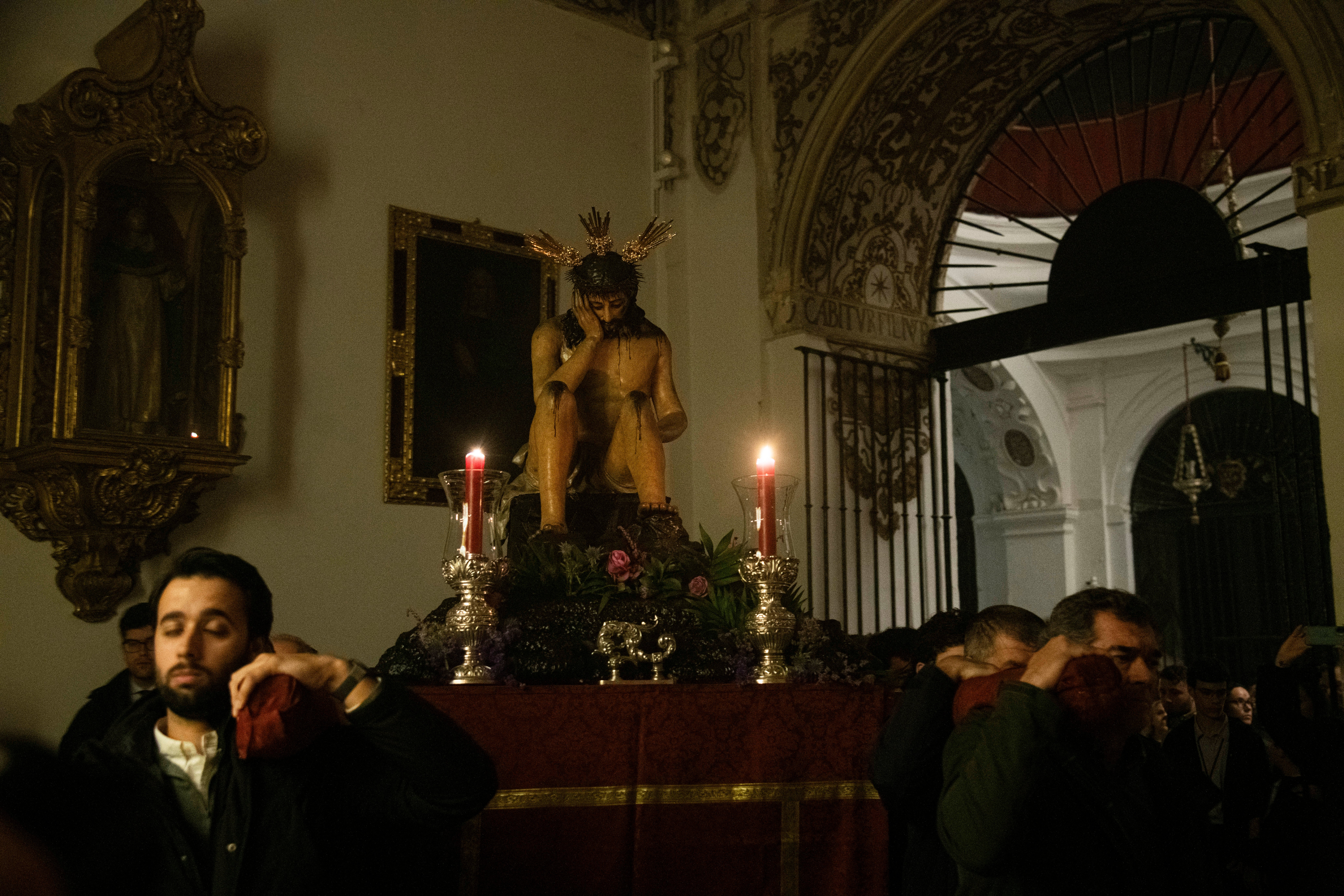 Las imágenes delvía crucis del Señor de la Humildad y Paciencia