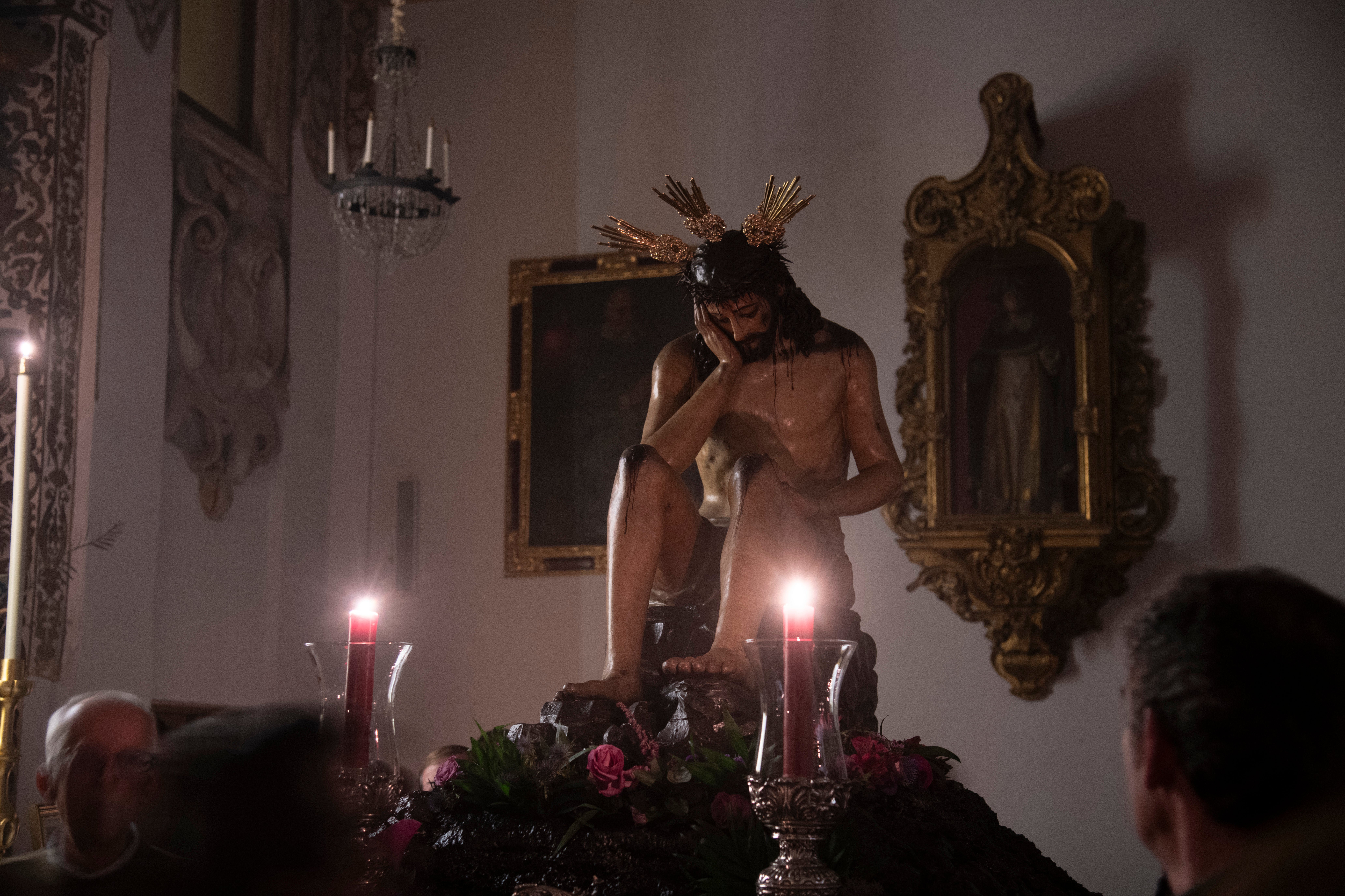 Las imágenes delvía crucis del Señor de la Humildad y Paciencia