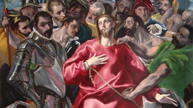 Imagen antes - Desliza para ver las similitudes entre la pintura de El Greco y el misterio de Jesús Despojado