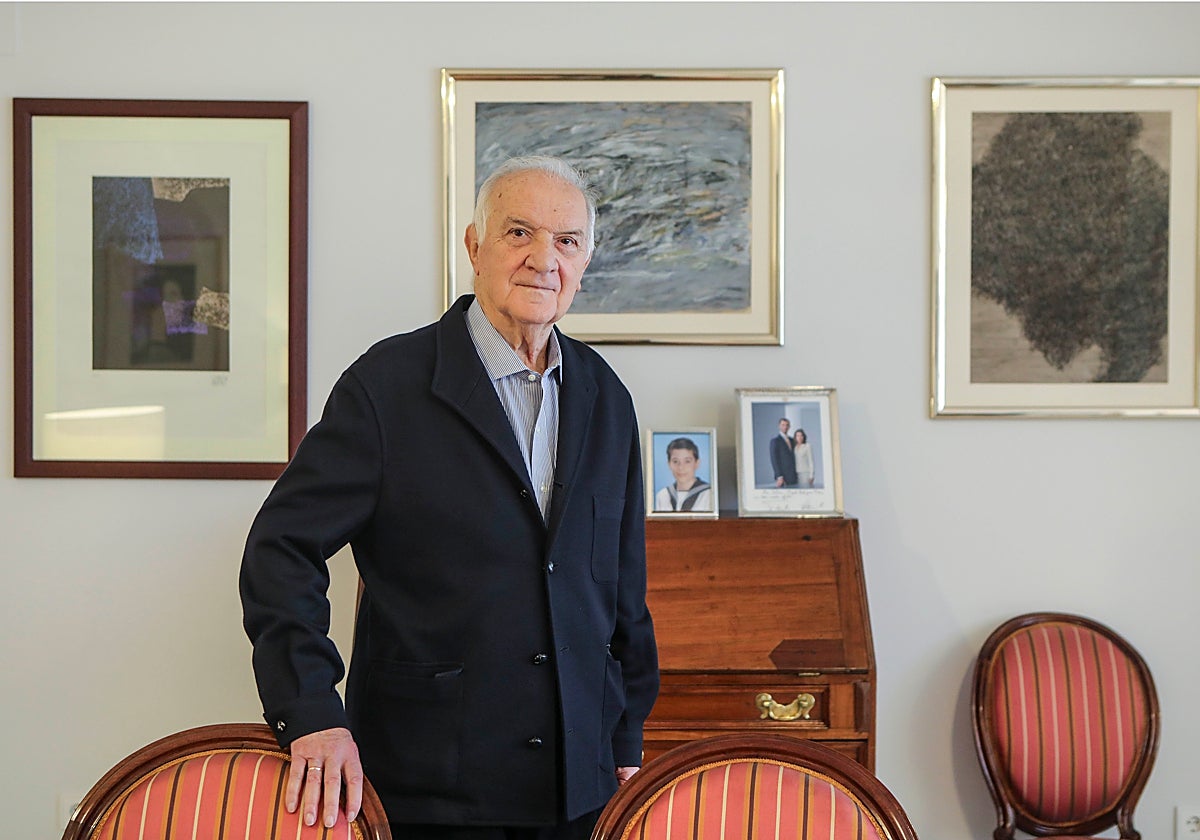 Miguel Rodríguez-Piñero antes de la entrevista