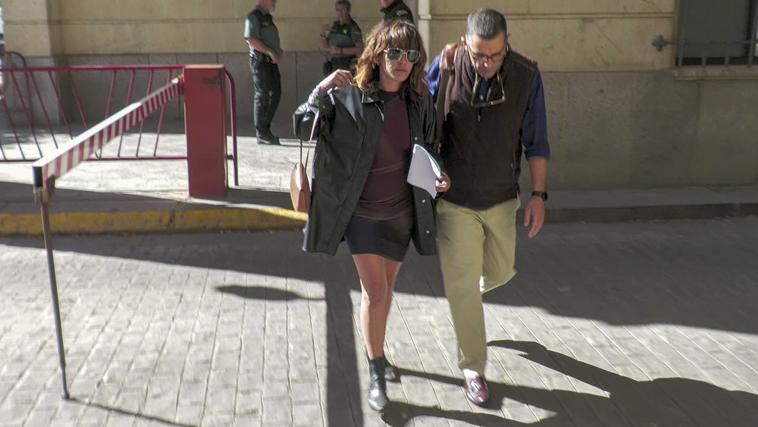 María León en otra de sus comparecencias en los juzgados de Sevilla