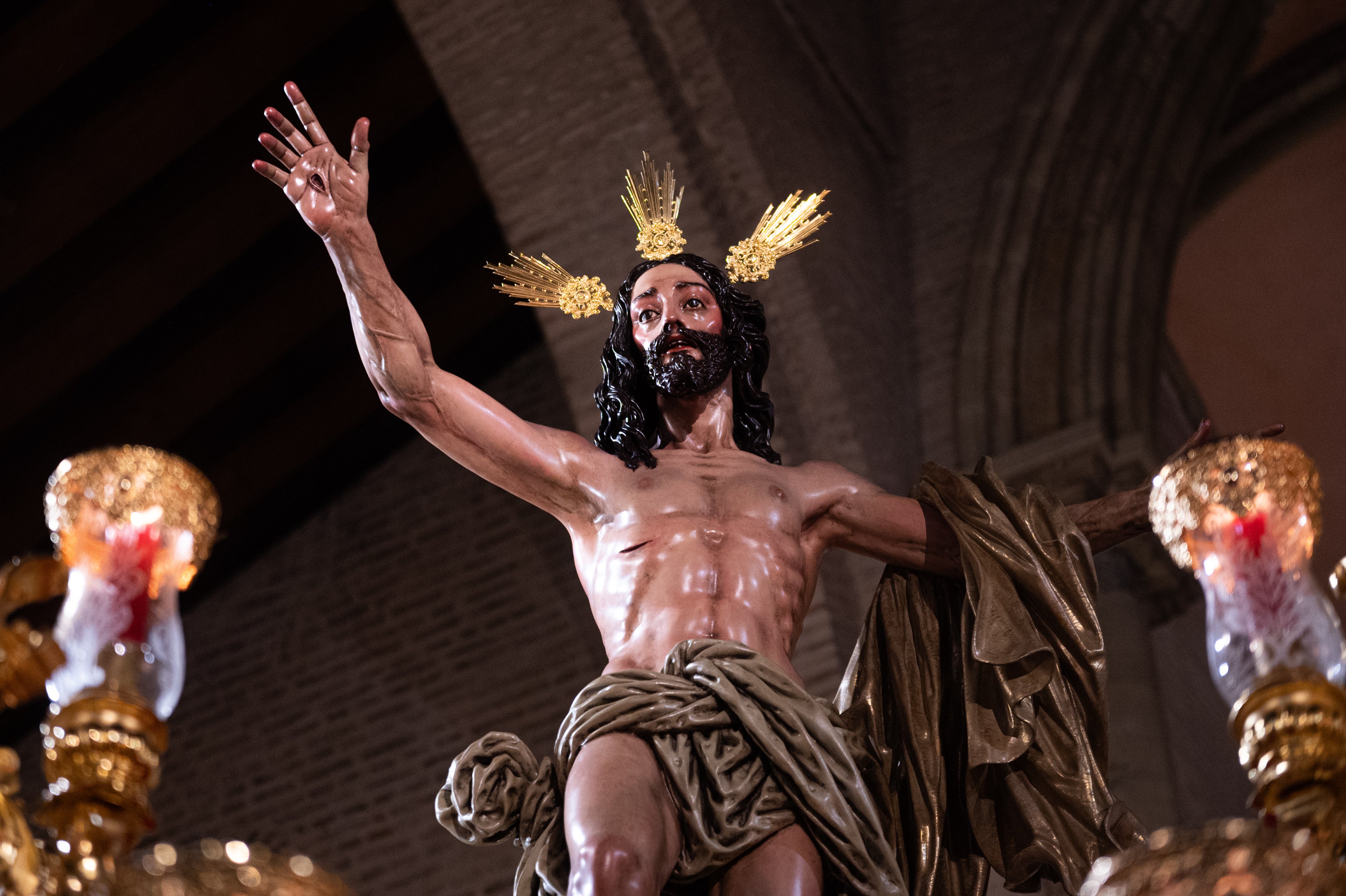 La lluvia impidió la salida de La Resurrección el pasado año