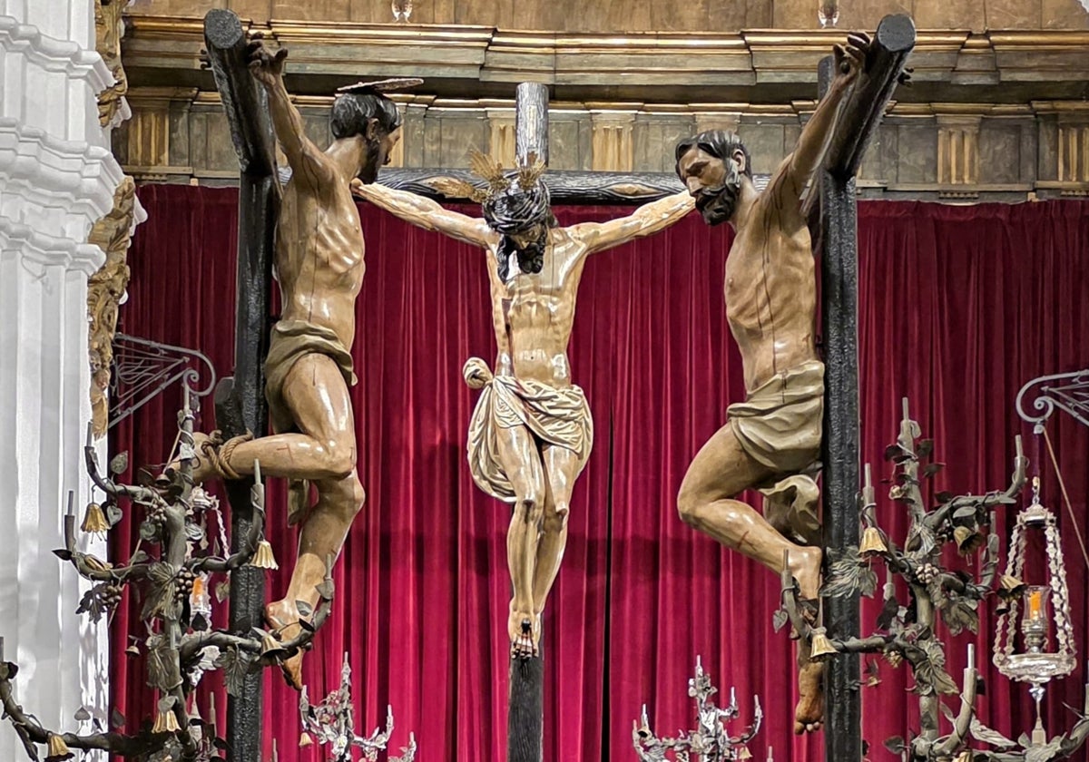 El Cristo de la Salud de la Carretería en su paso