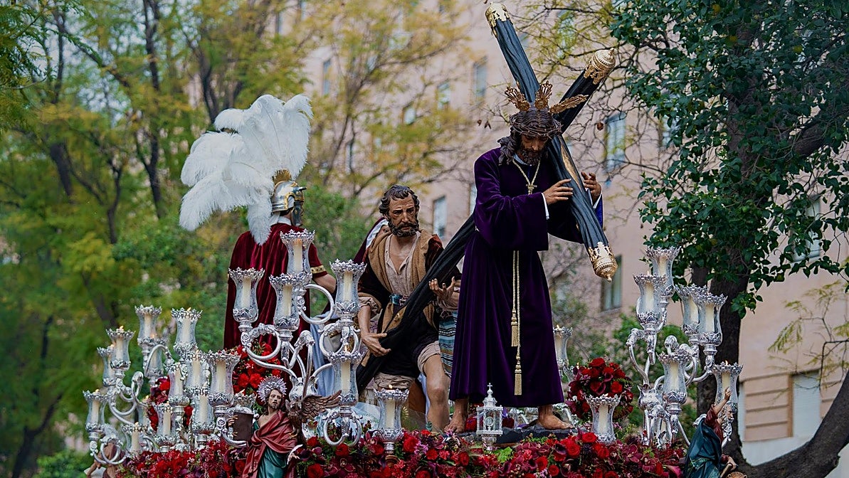 Paso de misterio de la Agrupación Parroquial de la Humildad (La Espiga) de Sevilla Este